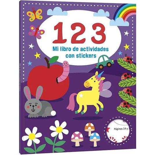 Libro De Actividades 123 con stickers - Nuevo Y Original - Lexus