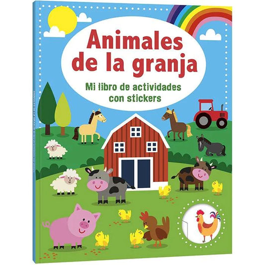 Libro De Actividades Animales de la Granja con stickers - Nuevo Y Original - Lexus