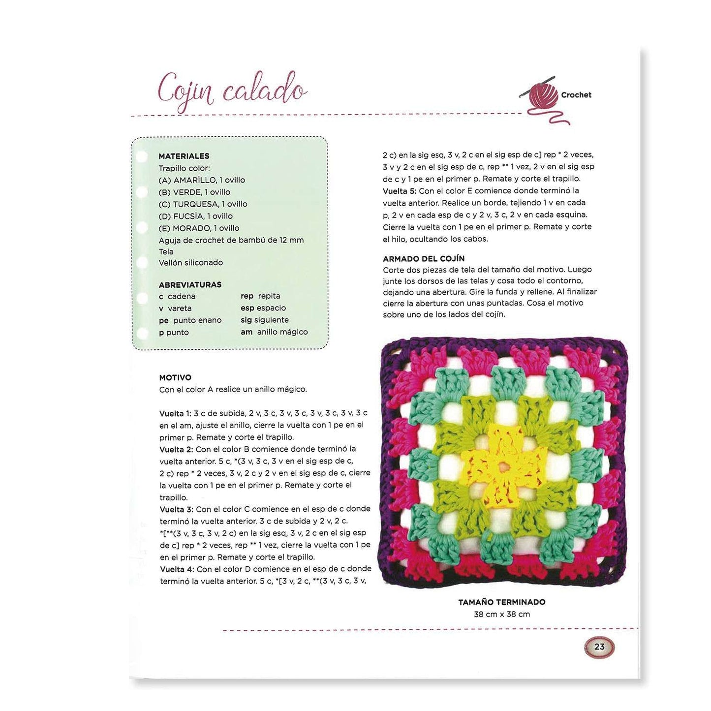 Libro Crochet Con Trapillo - Crear Con Tus Manos