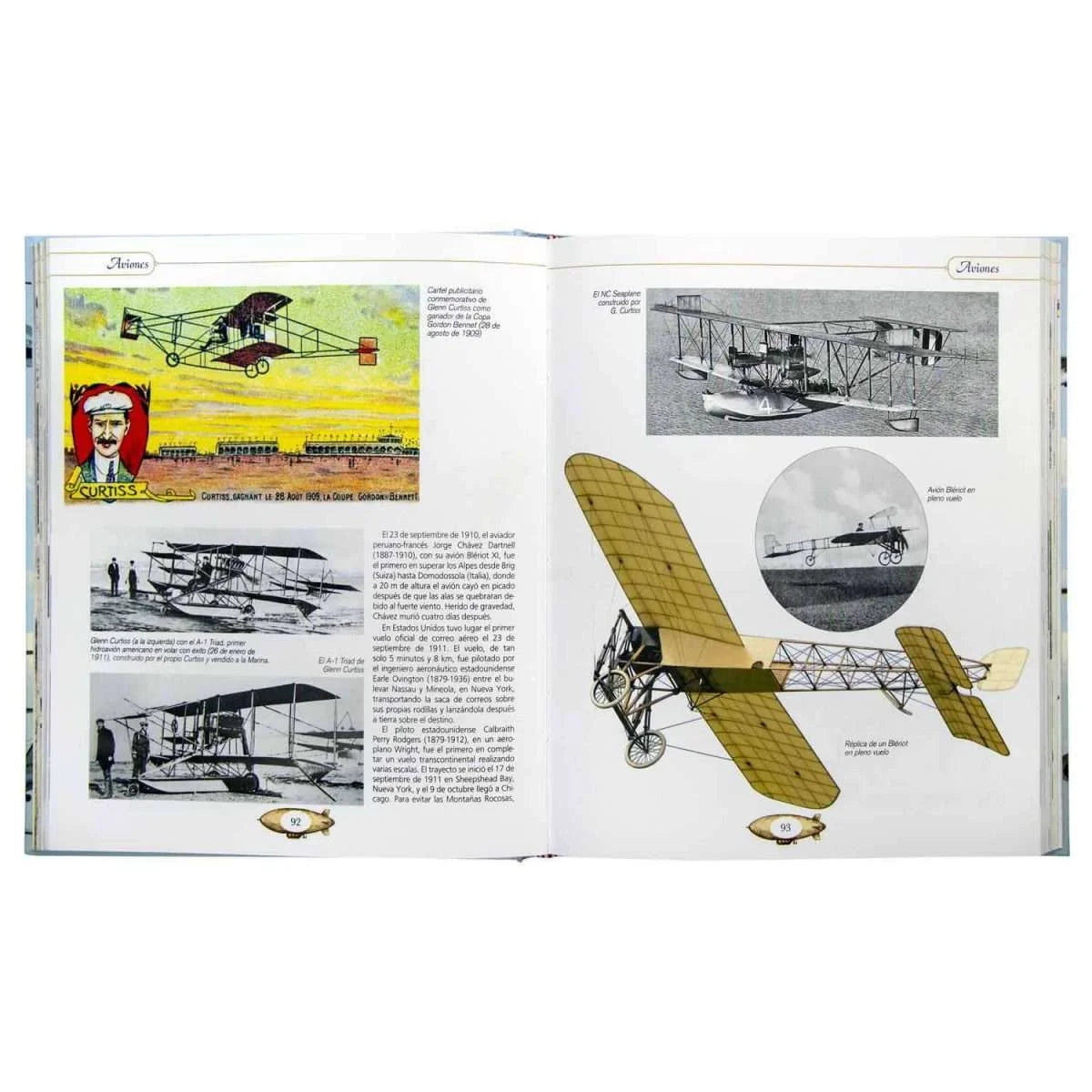 Libro Atlas Ilustrado Aviones Muy Antiguos - Lexus