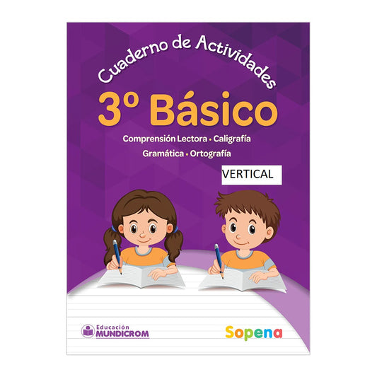 Cuaderno de Actividades 3° Básico Vertical Sopena