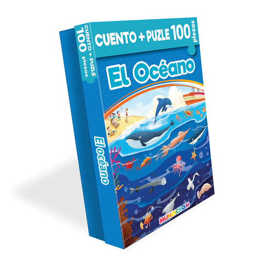 Libro Infantil Cuento El Oceano + Puzle 100 Piezas Mundicrom