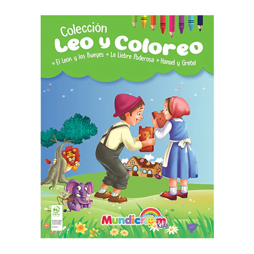 Leo Y Coloreo, Cuentos Para Pintar 2 Libros - Mundicrom