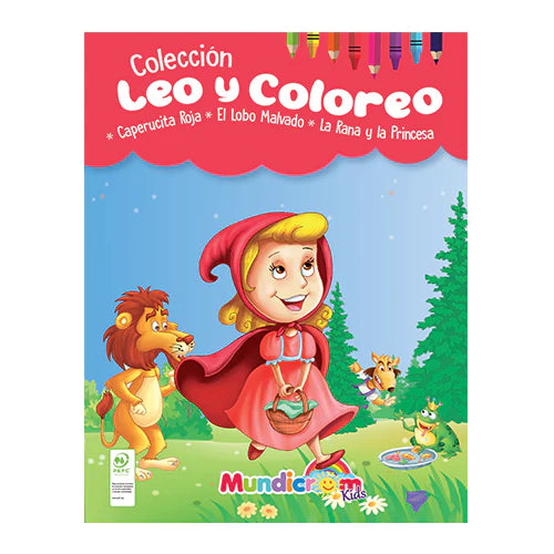 Leo Y Coloreo, Cuentos Para Pintar 3 Libros - Mundicrom