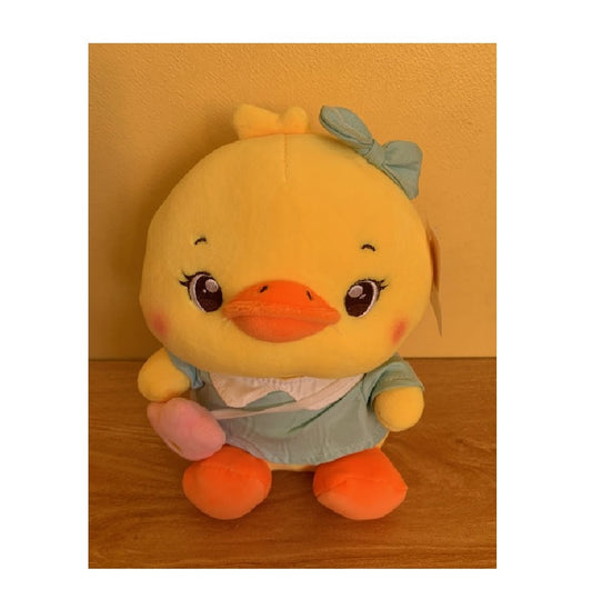 Peluche Patita Con Vestido Kawaii De Felpa Suave 22cm