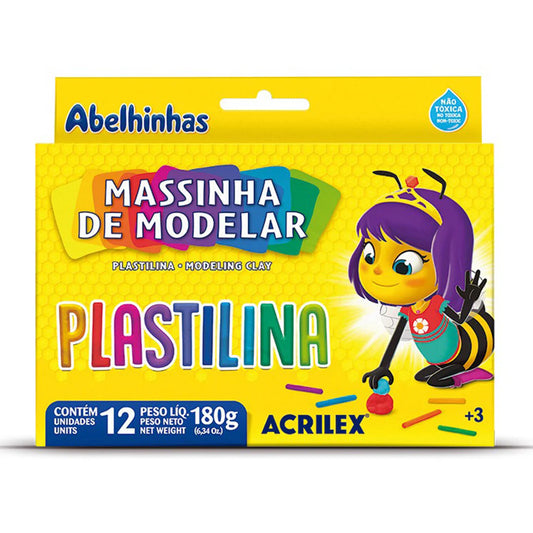 Plasticina Plastilina 12 colores - Acrilex