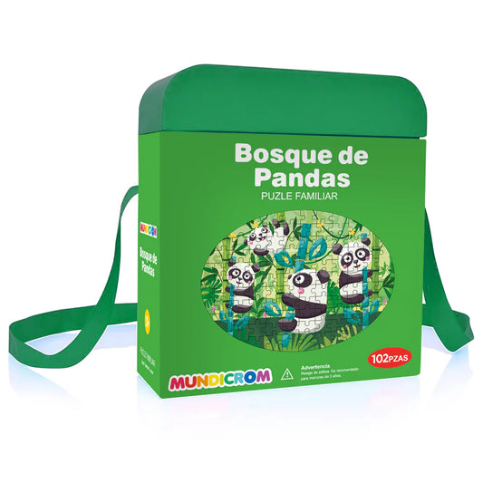 Puzle Familiar Bosque De Pandas (102 Piezas) - Mundicrom