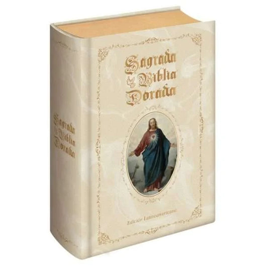 Sagrada Biblia Dorada Mediana - Nuevo Y Original - Lexus