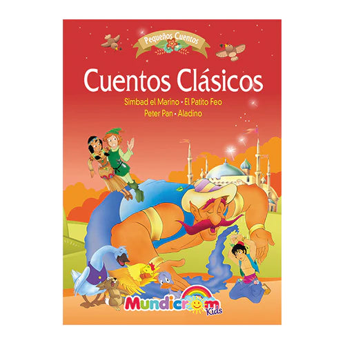 Cuentos Clasicos Simbad El Marino, El Patito Feo, Peter Pan y Aladino - Mundicrom