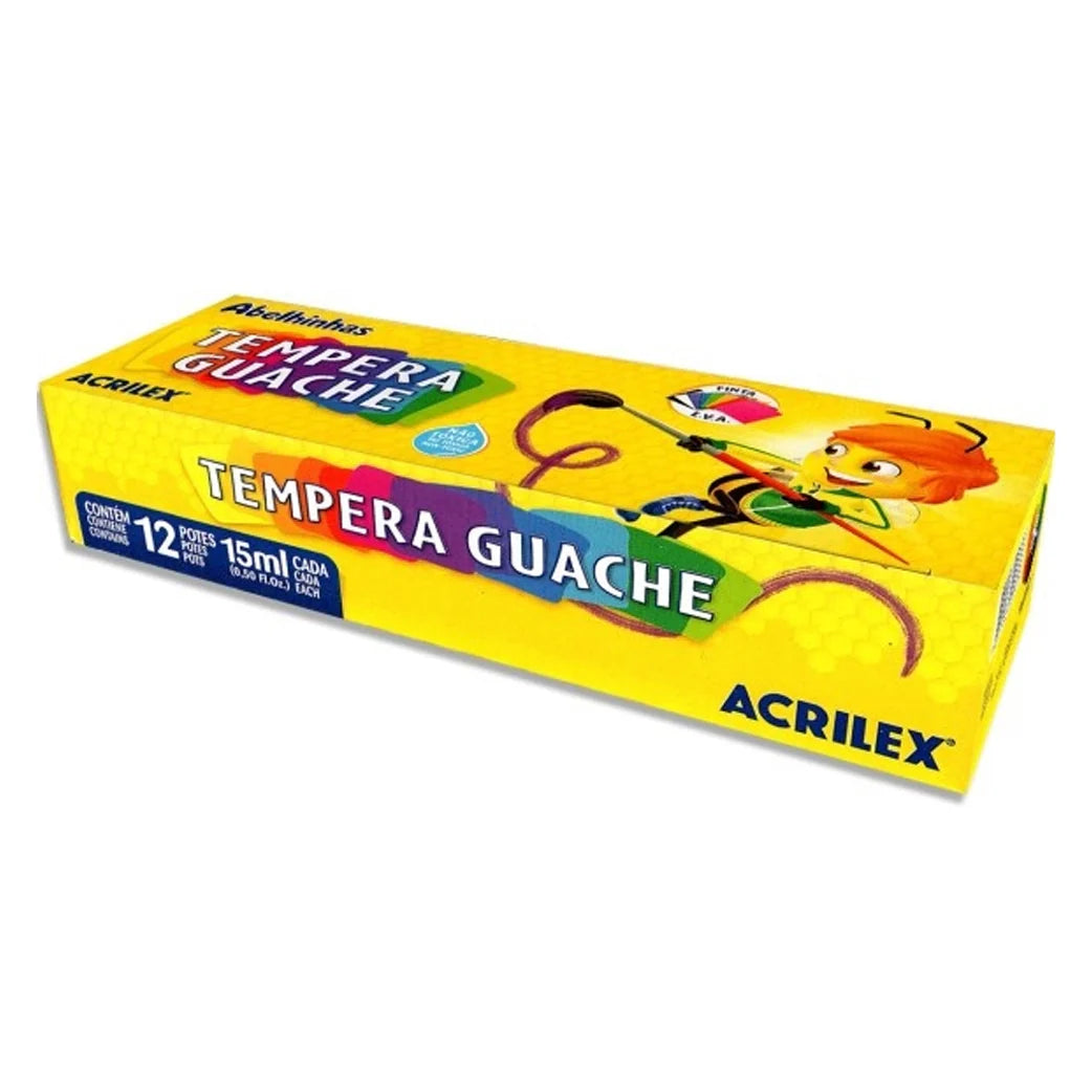 Tempera Acrilex 12 colores